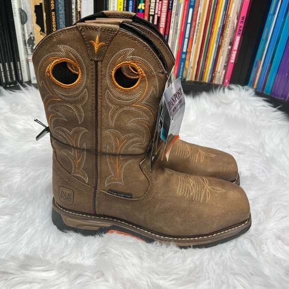 DAN POST STORMS EYE COMPOSITE TOE BOOTS SIZE 9 M - Picture 1 of 11